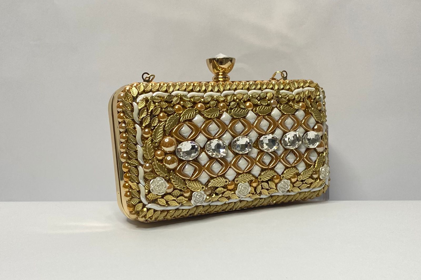 Stone & Pearl Fancy Clutch